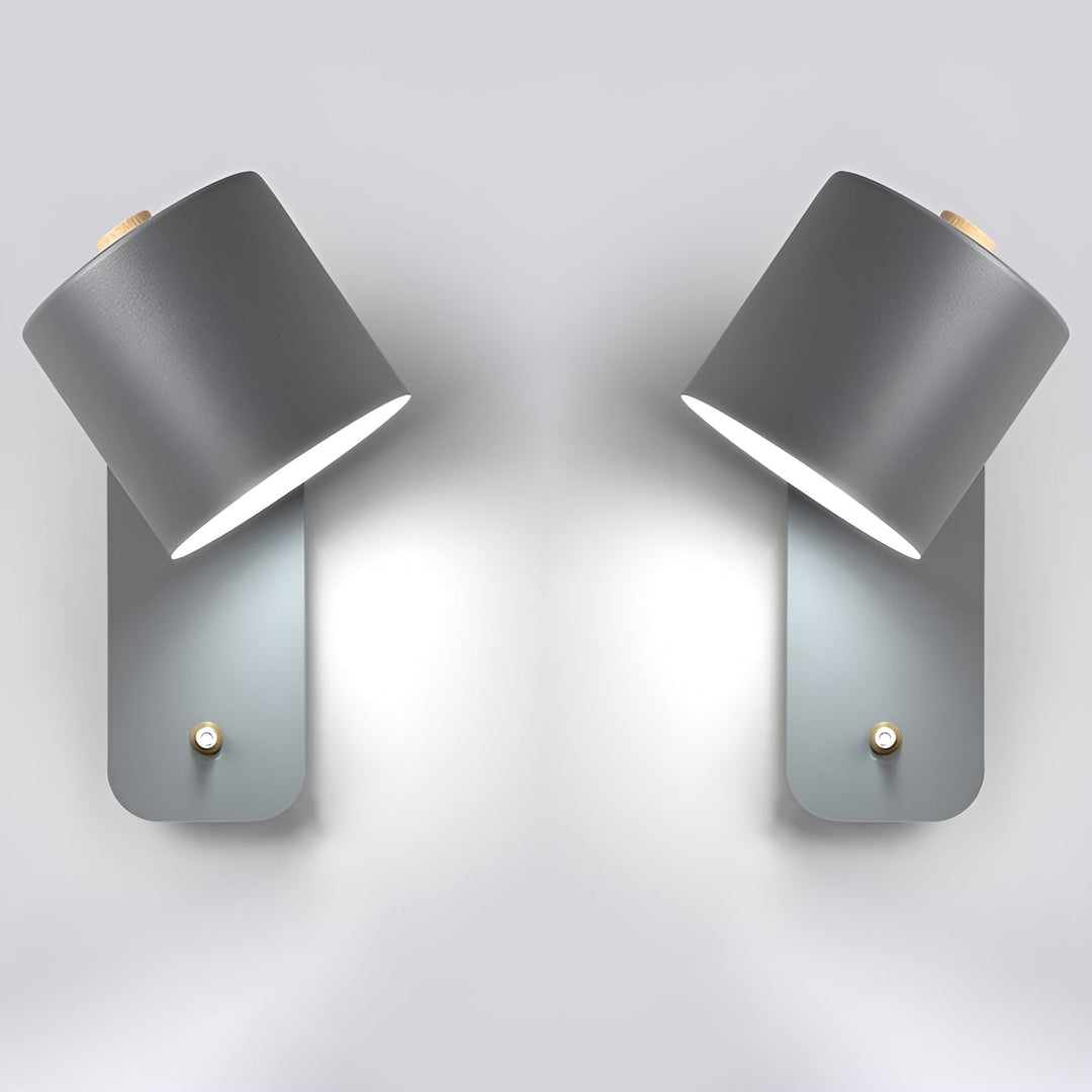 Skanto | EasyPush Vegglampe - Rotérbar Mini Sylinder LED Lampe