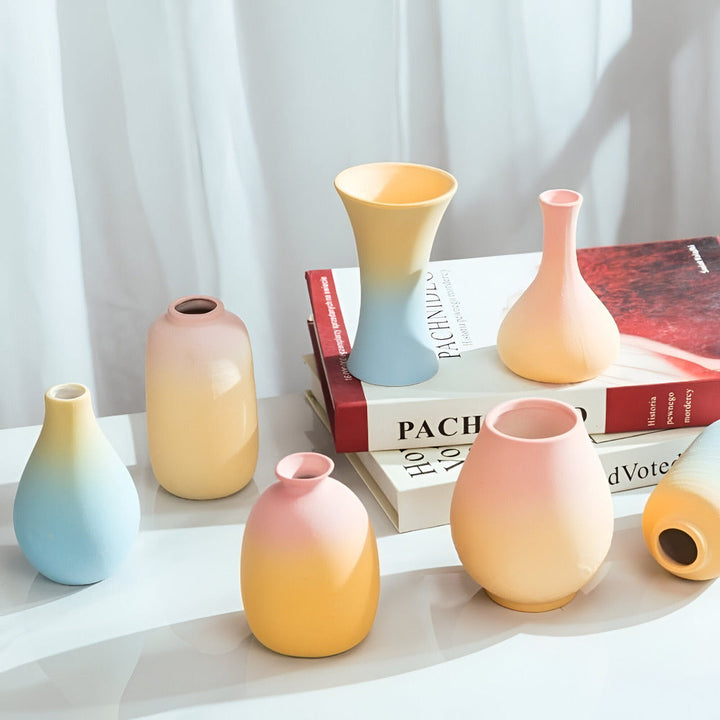 Skanto | Elegant keramikk vase i makronfarger