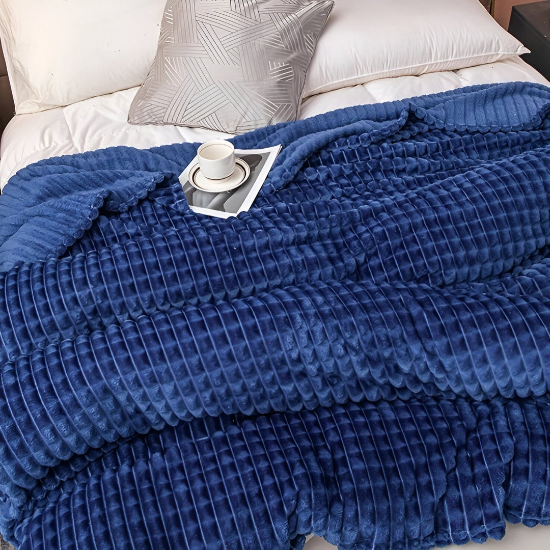 Skanto | EliteWave Plaid - Ultrafluffy strukturert koralfleece teppe