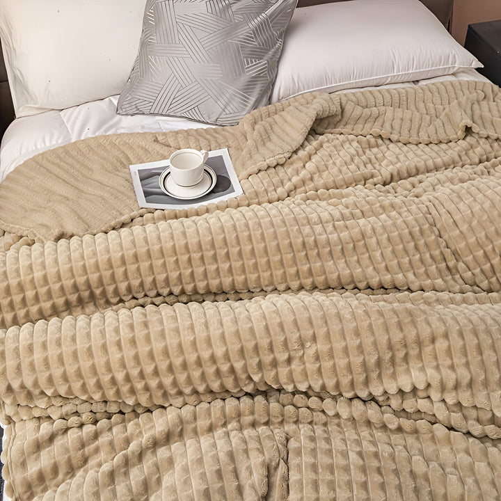 Skanto | EliteWave Plaid - Ultrafluffy strukturert koralfleece teppe