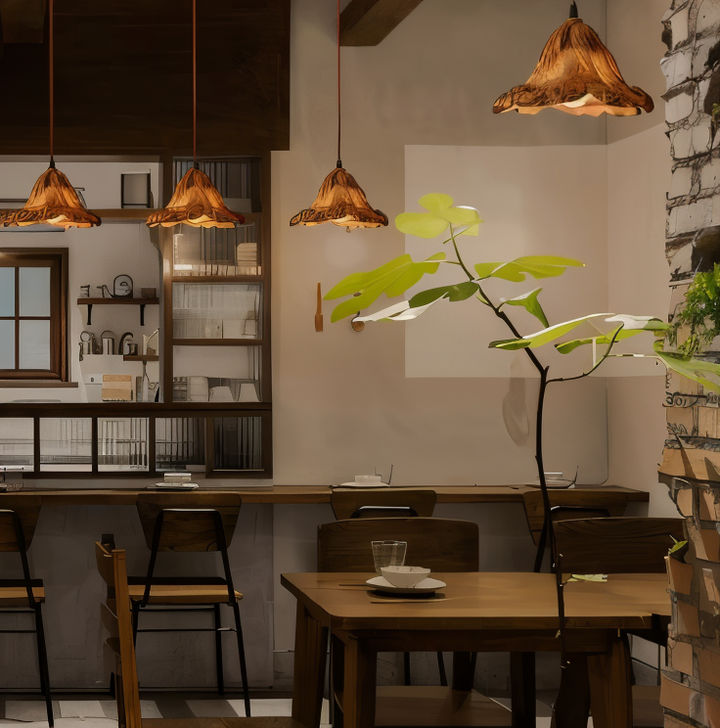 Skanto | Kunstnerisk Pendellampe laget av Harpiks med Vulkanisk Design