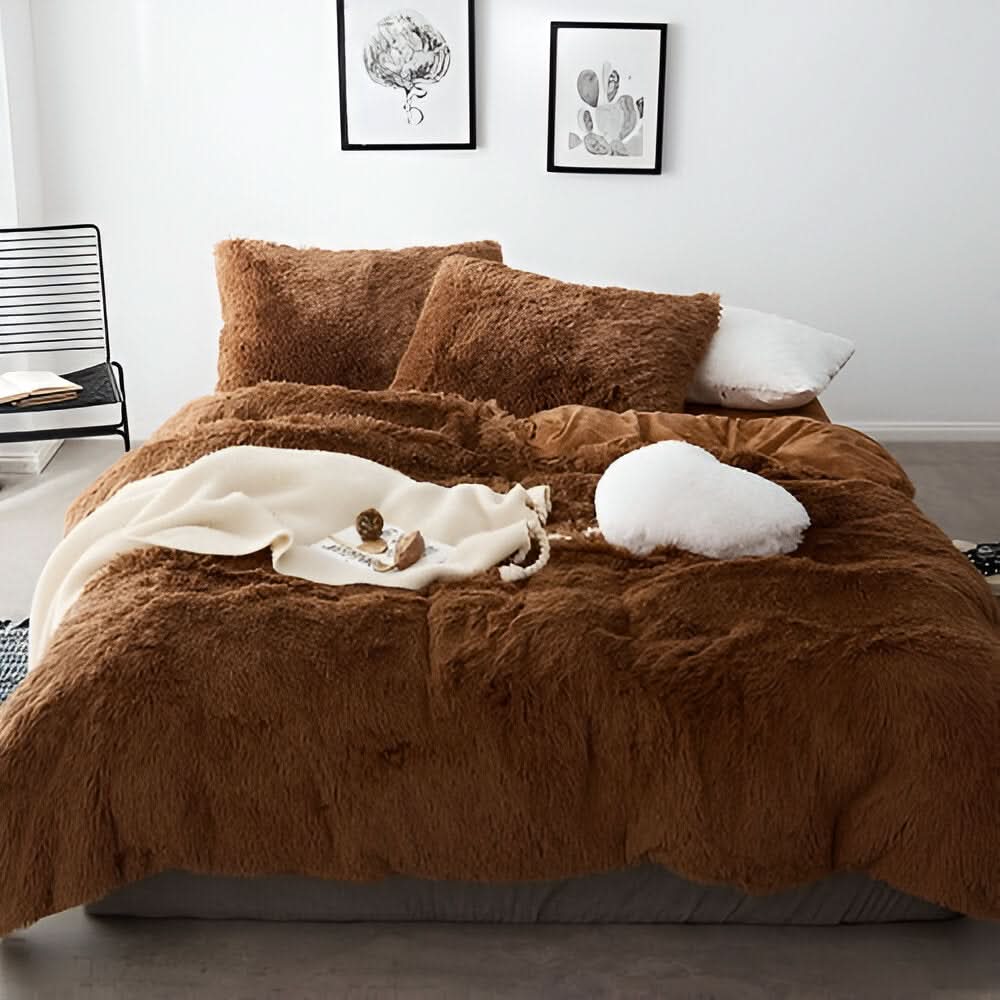 Skanto | FLUFFUREST – Plysj Fleece Sengetøysett