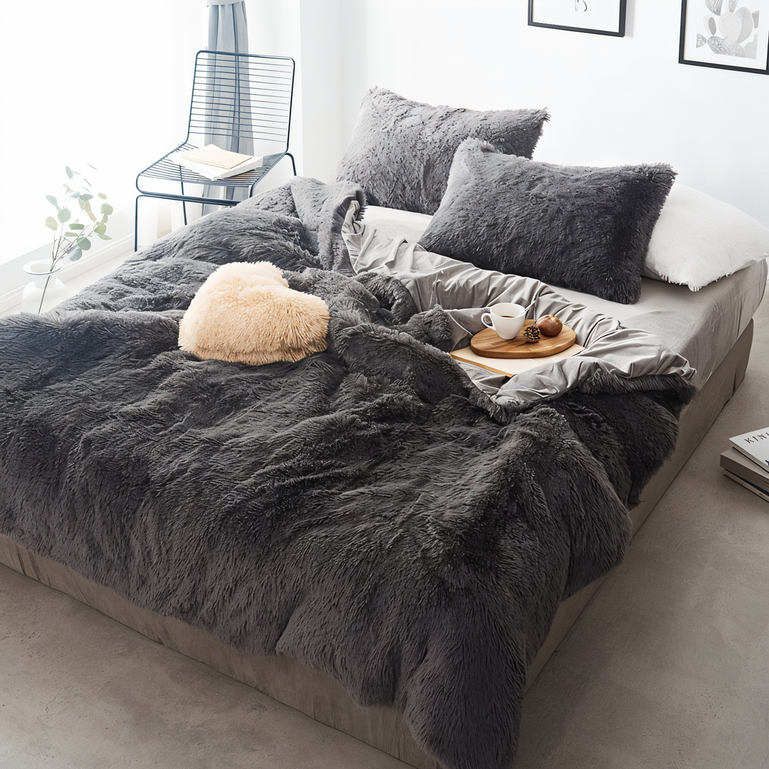 Skanto | FLUFFUREST – Plysj Fleece Sengetøysett