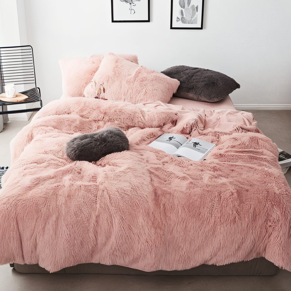 Skanto | FLUFFUREST – Plysj Fleece Sengetøysett