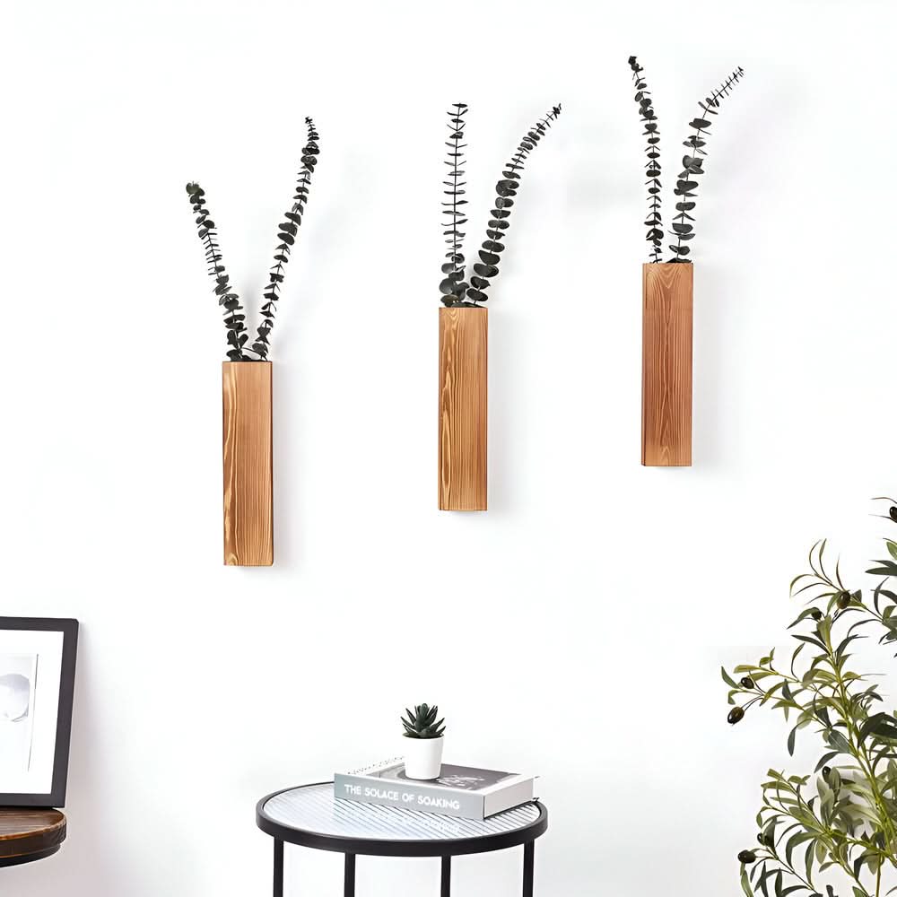 Skanto | Treveggvase Rektangulær Plantehylle 30 cm