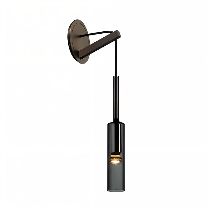 Minimalist vegglampe med røykglass – Orvane | Skanto