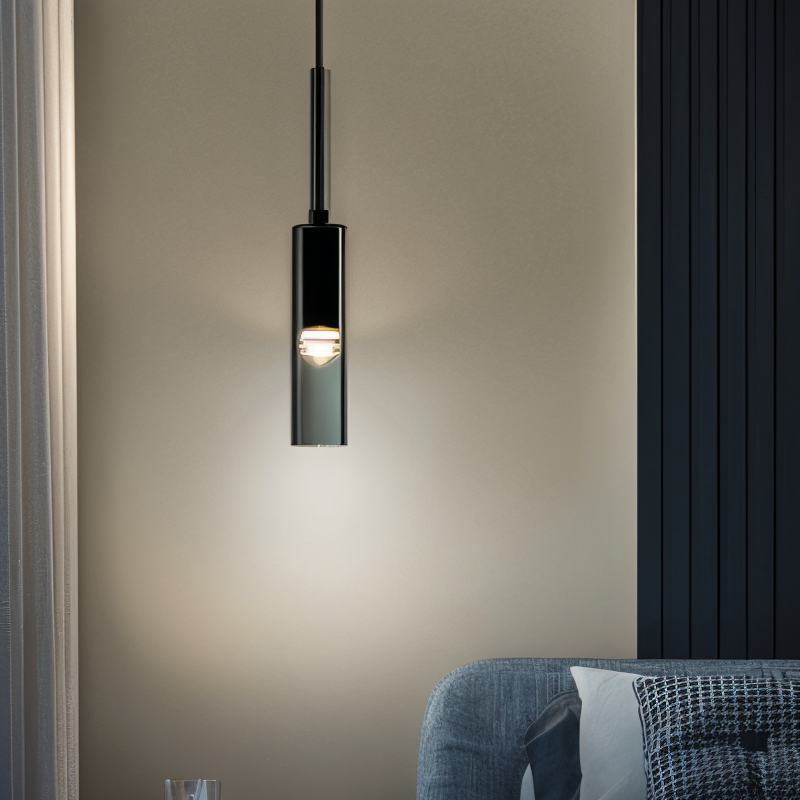 Minimalist vegglampe med røykglass – Orvane | Skanto