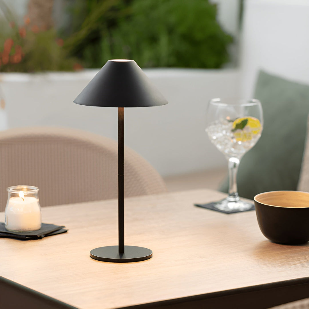 Skanto | LumiLuxe - Dimbar nordisk kjegle LED-bordlampe med berøringskontroll