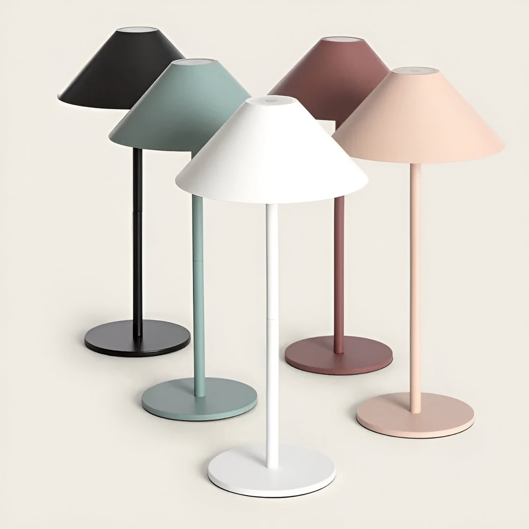 Skanto | LumiLuxe - Dimbar nordisk kjegle LED-bordlampe med berøringskontroll