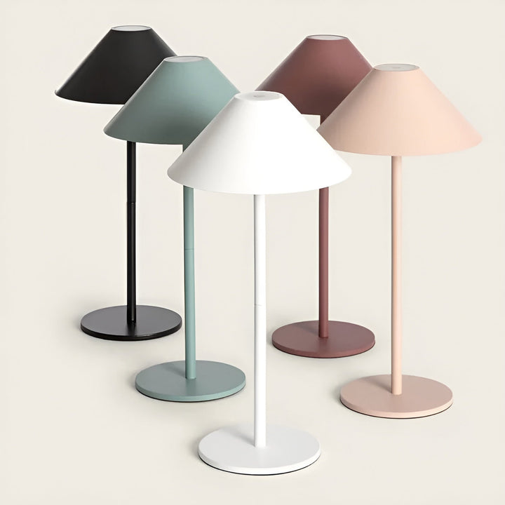 Skanto | LumiLuxe - Dimbar nordisk kjegle LED-bordlampe med berøringskontroll