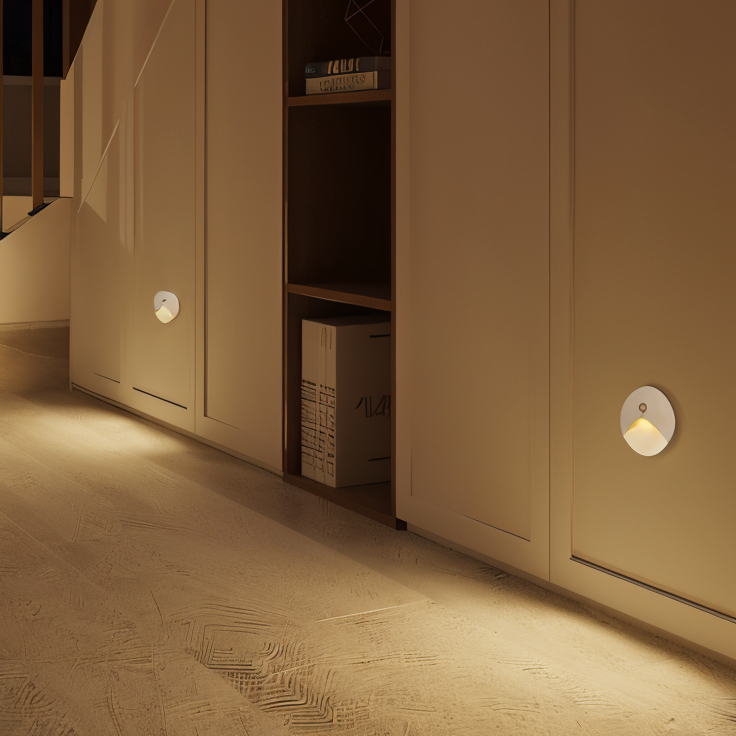 LuminiPath - Vanntett IP65 Vegglampe - Innendørs og utendørs vegglampe - Bevegelsessensor Vegglampe LED