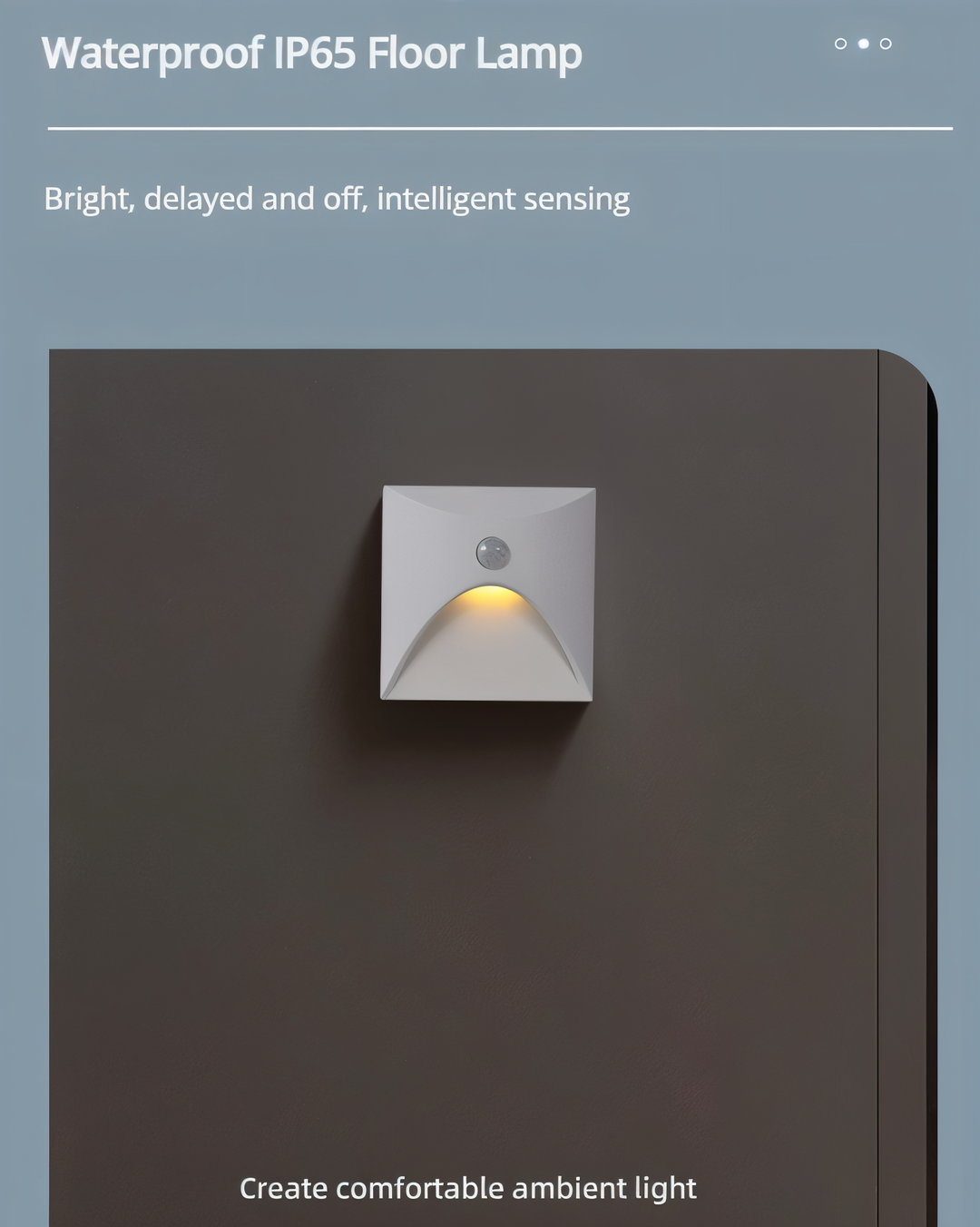 LuminiPath - Vanntett IP65 Vegglampe - Innendørs og utendørs vegglampe - Bevegelsessensor Vegglampe LED