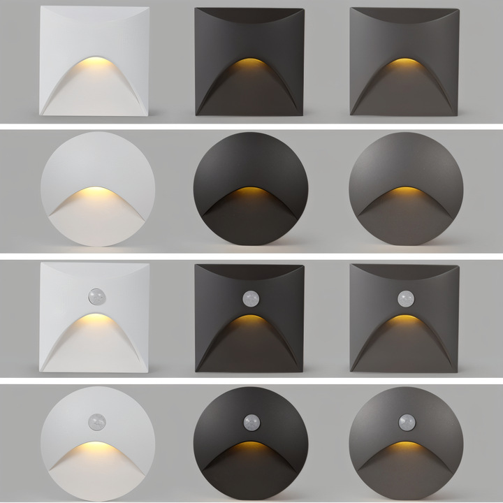 LuminiPath - Vanntett IP65 Vegglampe - Innendørs og utendørs vegglampe - Bevegelsessensor Vegglampe LED