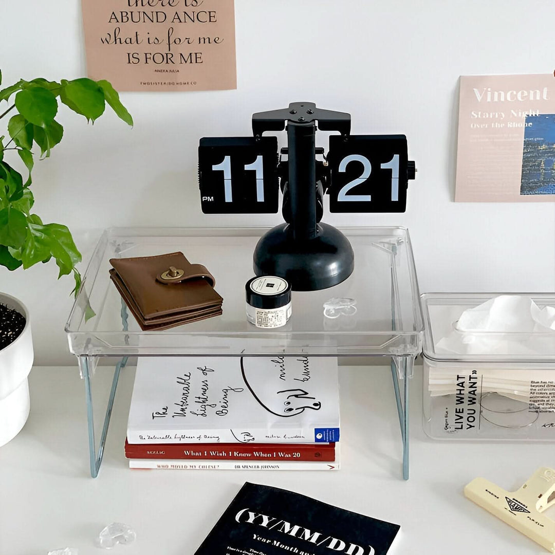 Skanto | Minimalist Flip Clock Automatisk Retro Skrivebordsur