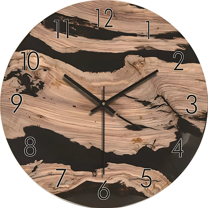 Skanto | Woodline Moderne Stil Veggklokke – Minimalistisk Design av Massivt Tre