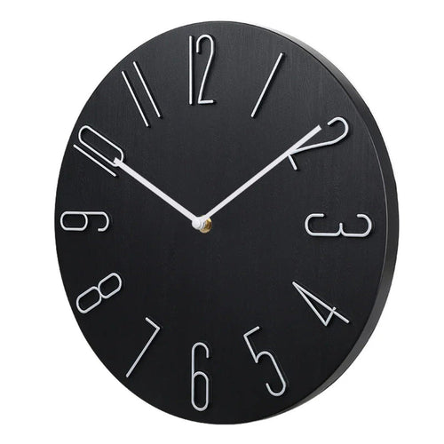 Silencio Moderne, geräuschlose Wanduhr – Minimalistics Design mit Quarzwerk