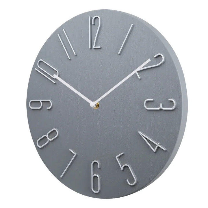 Silencio Moderne, geräuschlose Wanduhr – Minimalistics Design mit Quarzwerk