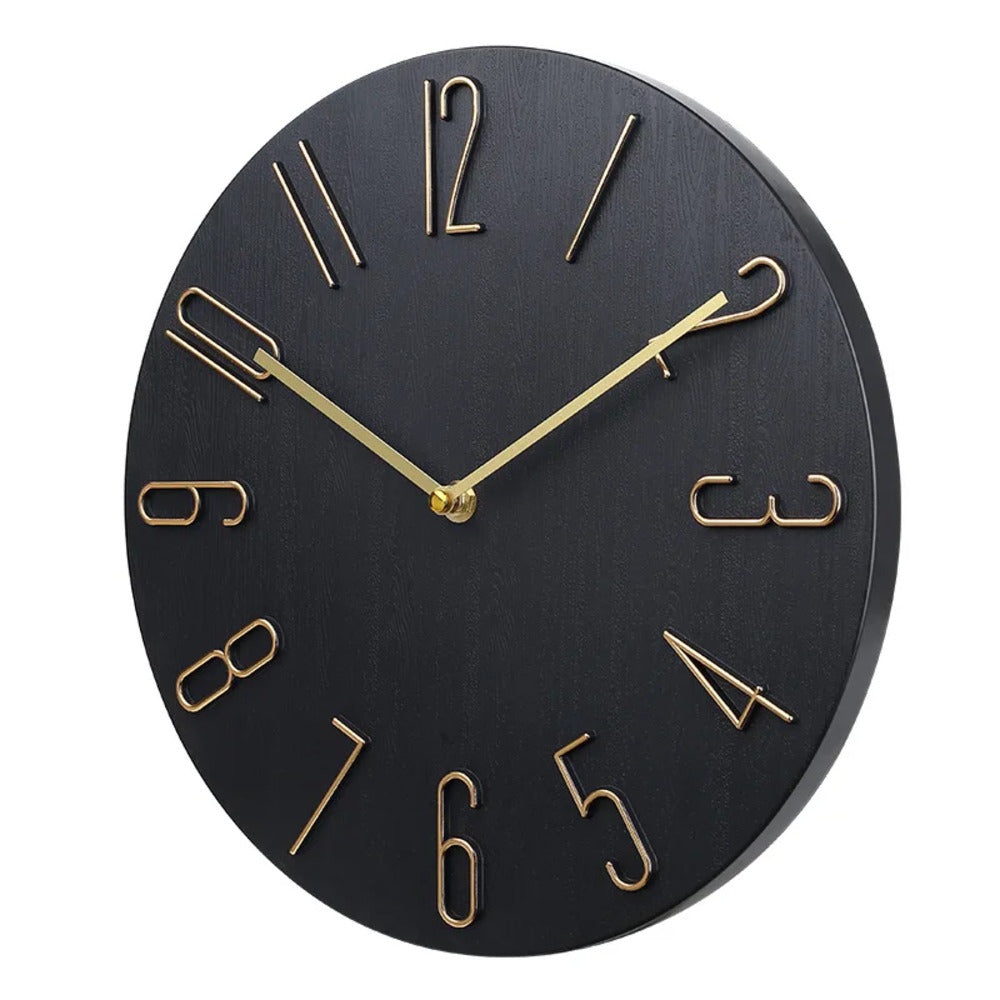 Silencio Moderne, geräuschlose Wanduhr – Minimalistics Design mit Quarzwerk