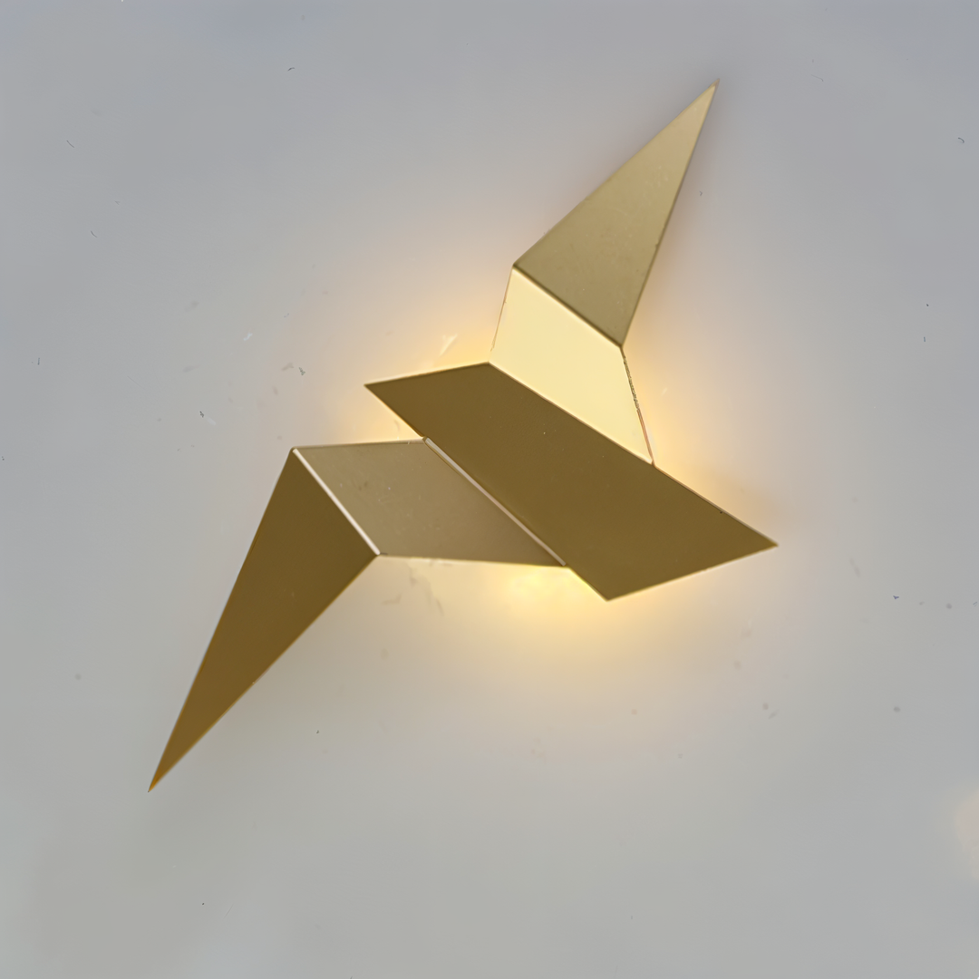 Skanto | OriTori Vegglampe - Geometrisk Origami Fugl Vegglampe - Japansk Stil Vegglampe Design