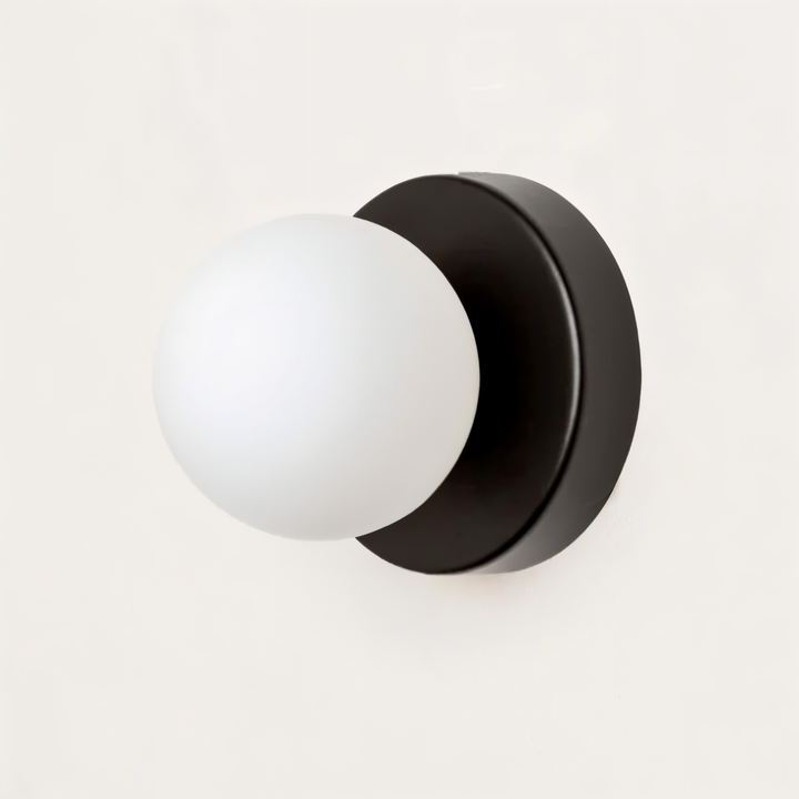 Skanto | PearlPop Wall Lamp – White Glass Orb LED Wall Lamp for Modern Interiors