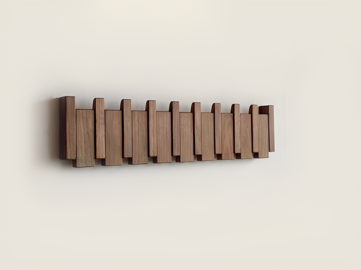 Skanto | RetroHooks - Tre piano vegghylle med magnetiske kroker