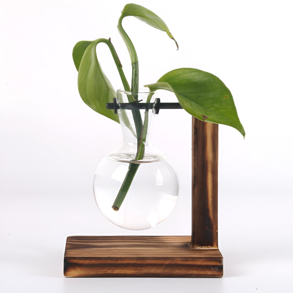 Skanto | Rustikk Tre Hydroponisk Planteholder
