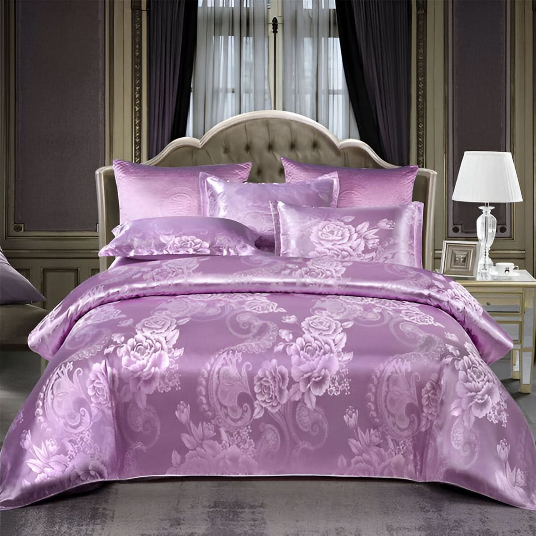 Skanto | SILKLOFT – Elegant Satin Jacquard Sengetøysett