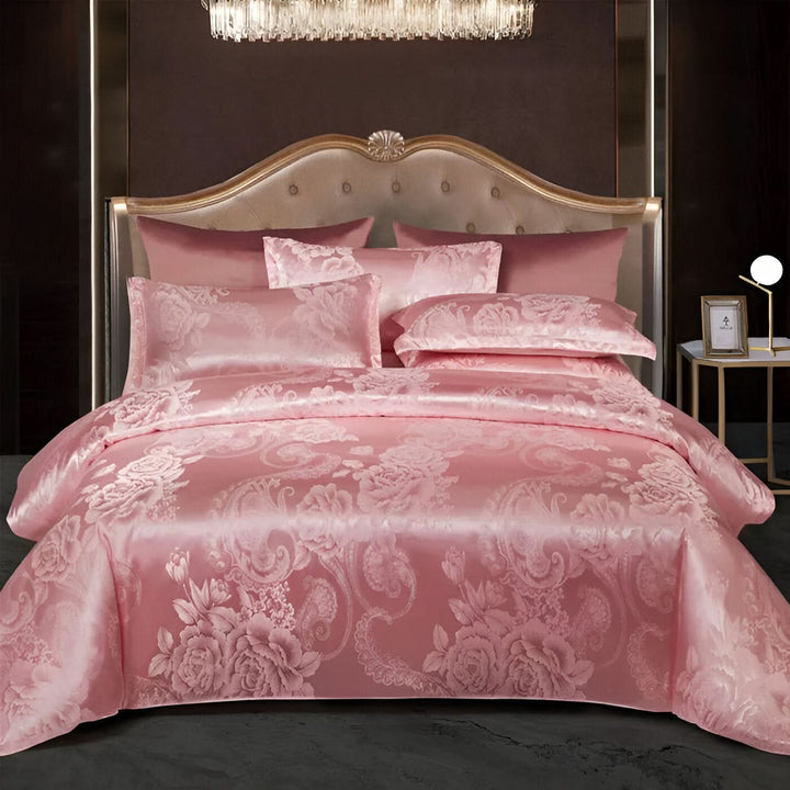 Skanto | SILKLOFT – Elegant Satin Jacquard Sengetøysett
