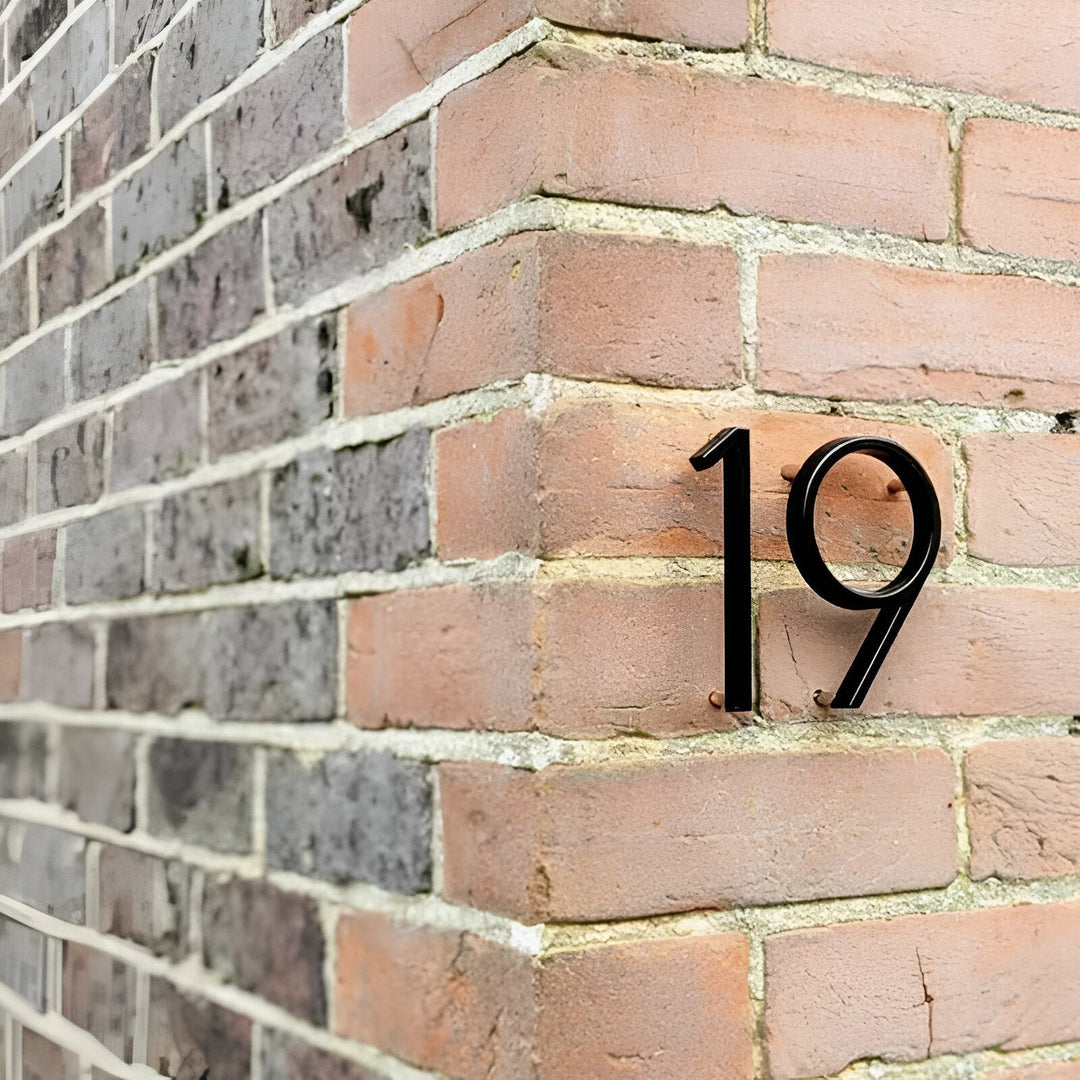 Skanto | Svart Full House Number - Husnummer Moderne - Husnummer Skilt