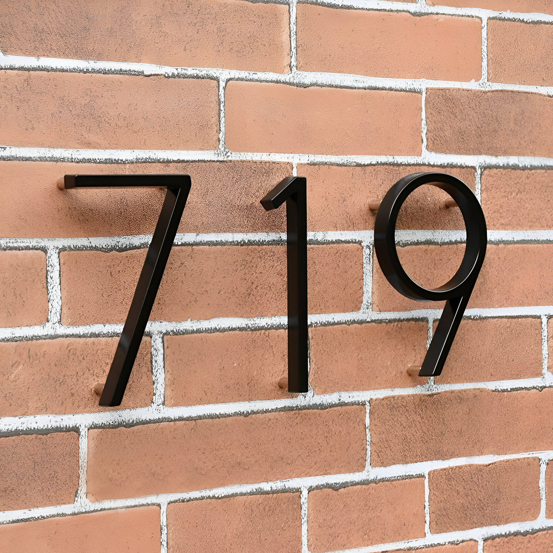 Skanto | Svart Full House Number - Husnummer Moderne - Husnummer Skilt