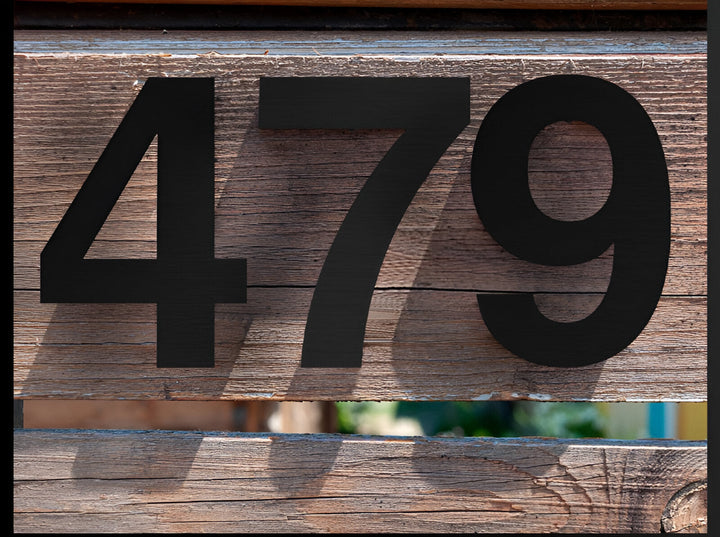 Skanto | Svart Full House Number - Husnummer Moderne - Husnummer Skilt