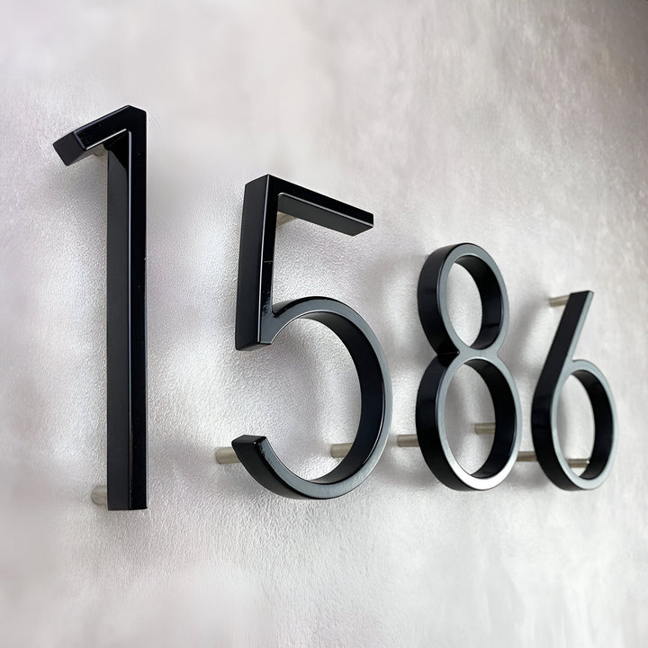 Skanto | Svart Full House Number - Husnummer Moderne - Husnummer Skilt