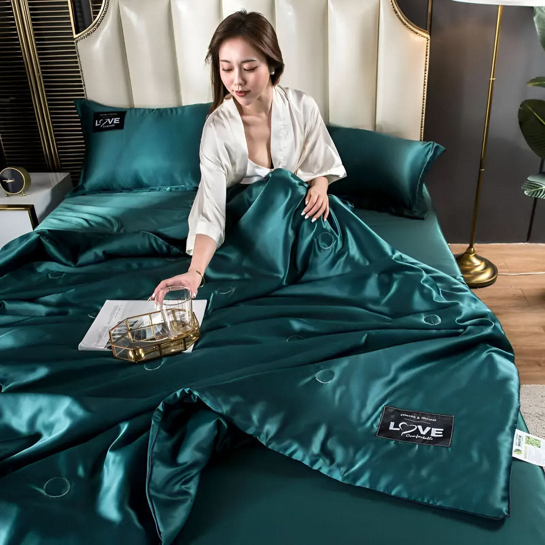 FLUFFINA – Premium-Satin-Seiden-Bettwäsche