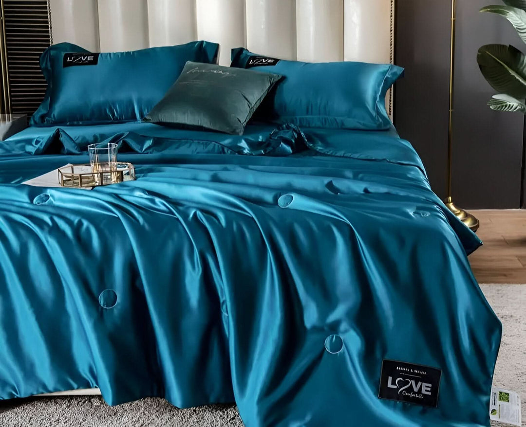 FLUFFINA – Premium-Satin-Seiden-Bettwäsche