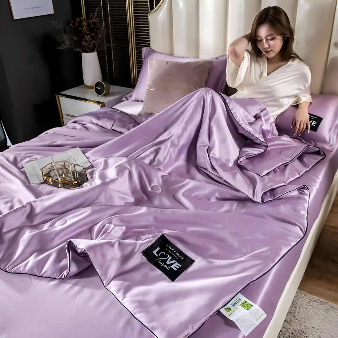 FLUFFINA – Premium-Satin-Seiden-Bettwäsche