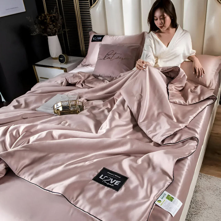 FLUFFINA – Premium-Satin-Seiden-Bettwäsche