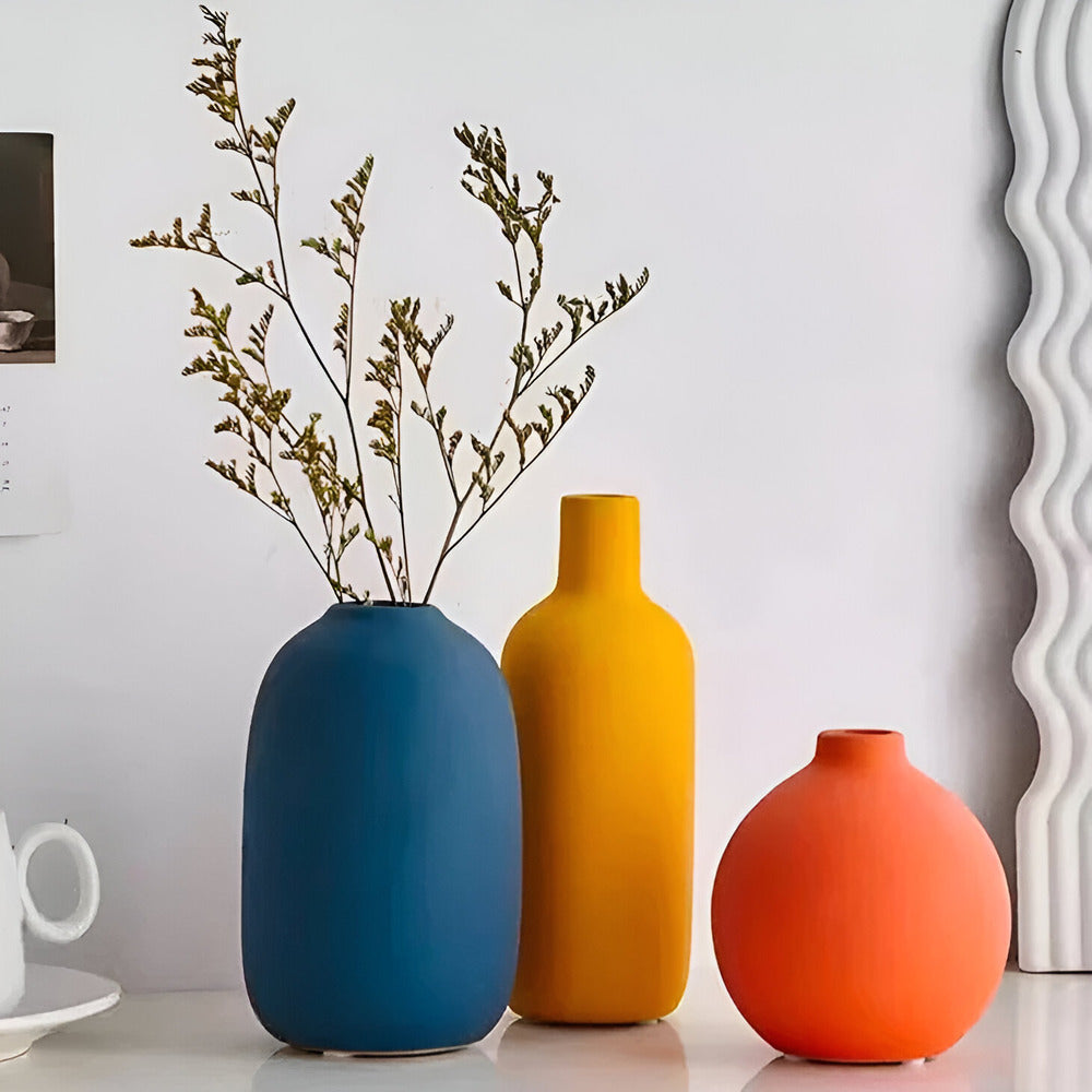 Skanto | Skandinavisk Keramikk Vase i Minimalistisk Stil
