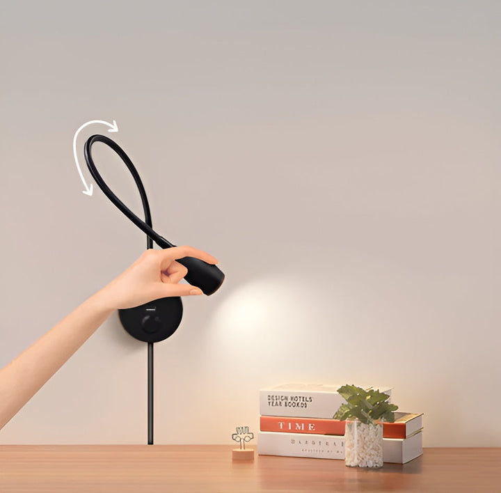 Skanto | Fleksibel Veggleselampe | Dimbar Berøringskontroll & Energieffektiv for Hygge Lesing og Avslapning
