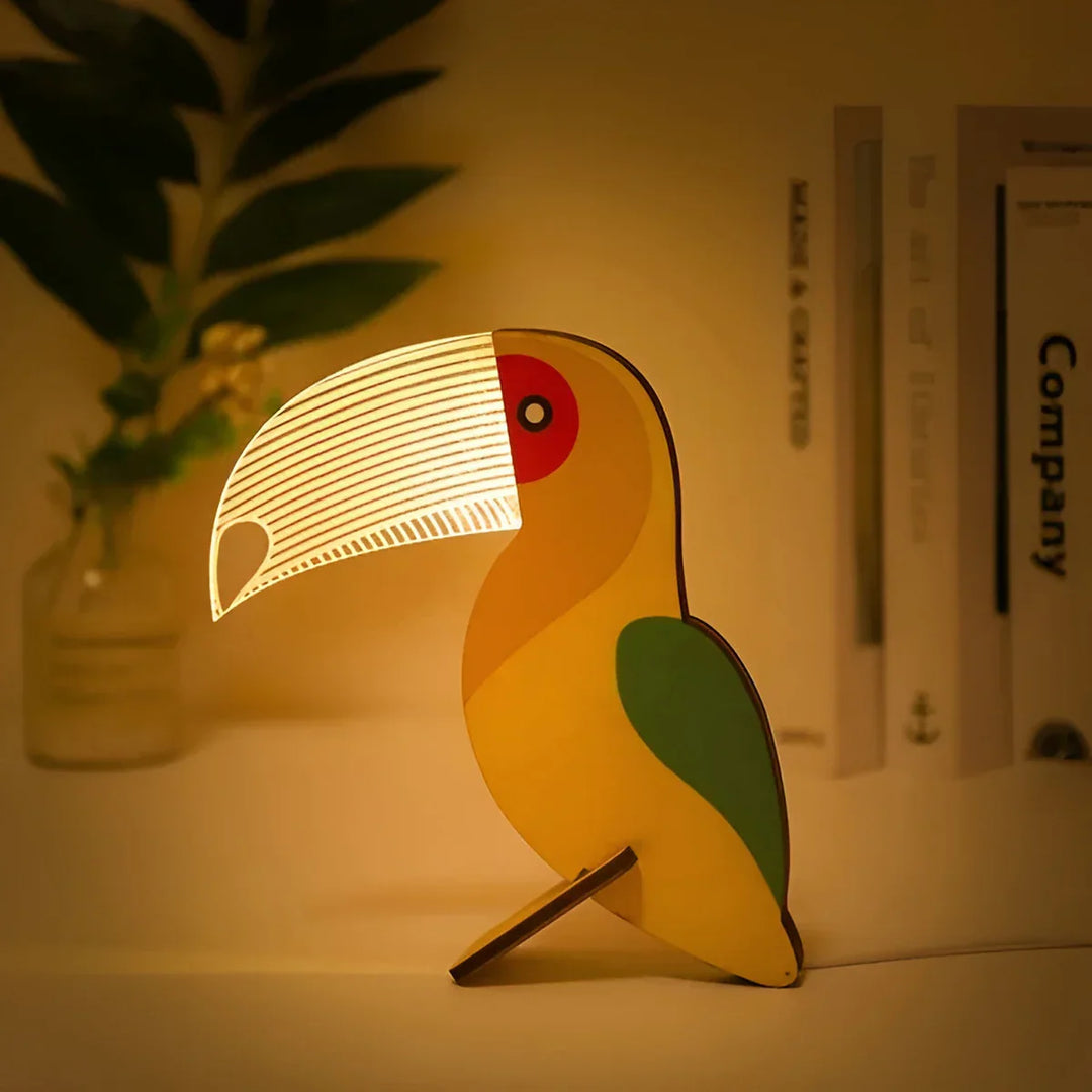Skanto | Tre Dyr Bordlampe - WildGlow
