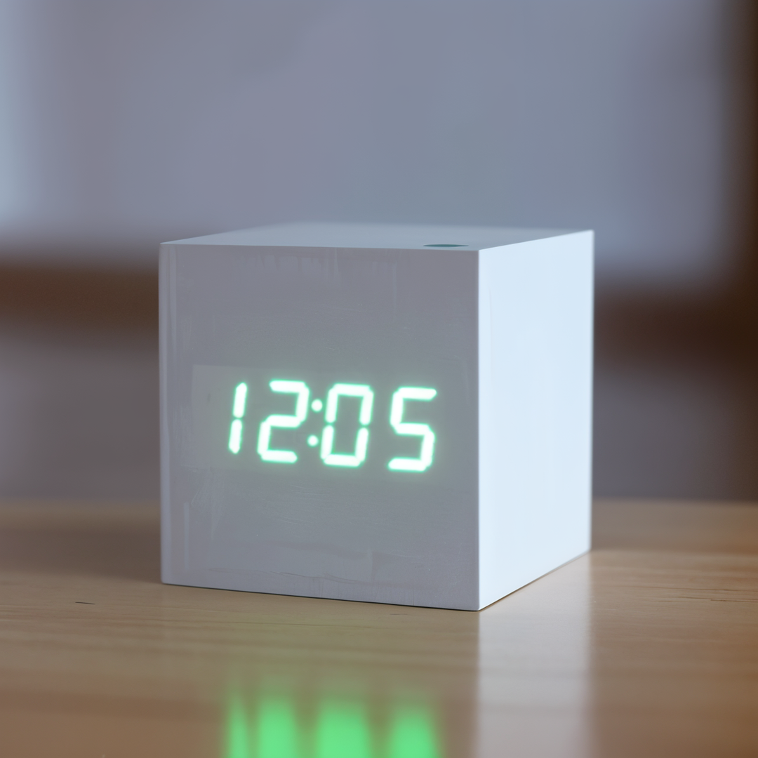Skanto | Digital LED Klokke - Kubeklokke - Treklokke