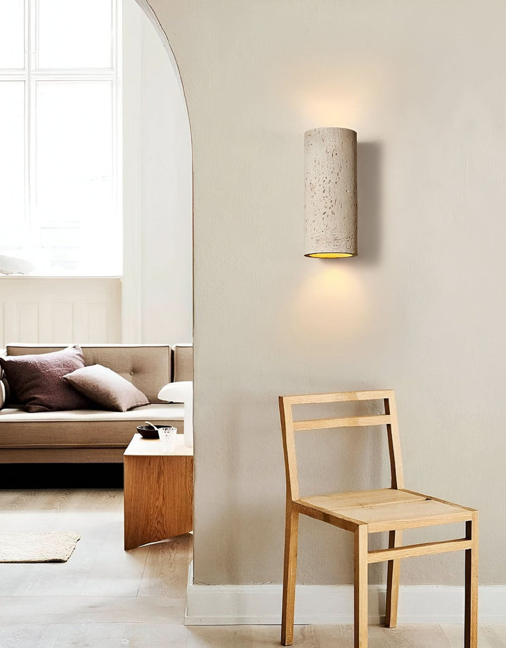 Skanto | StoneBeam LED Sylindrisk Vegglampe – Innendørs/Ute