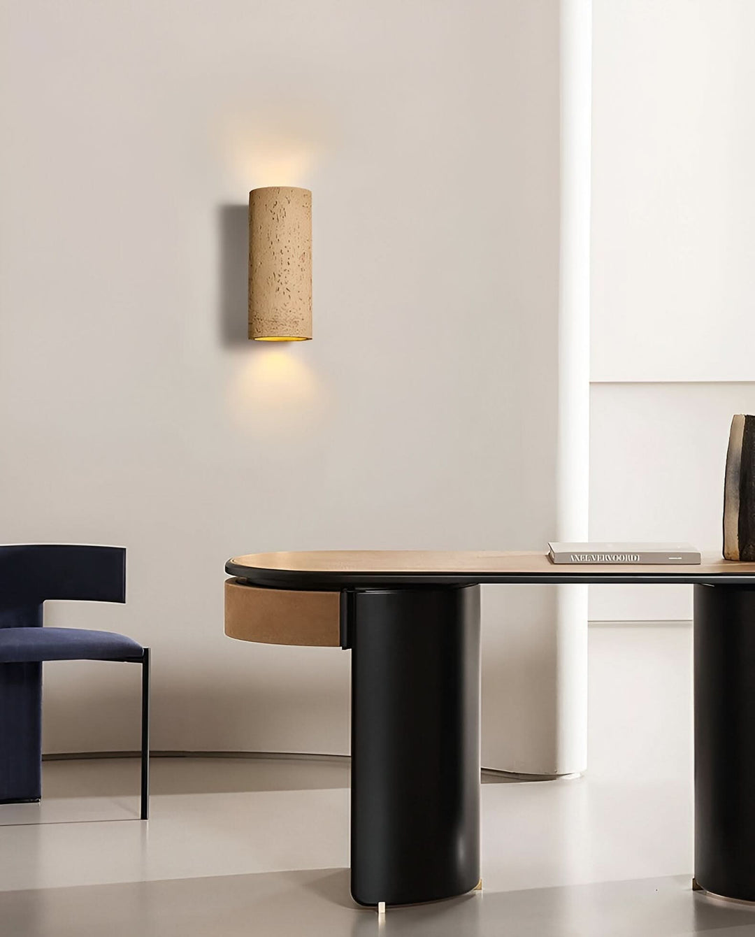 Skanto | StoneBeam LED Sylindrisk Vegglampe – Innendørs/Ute