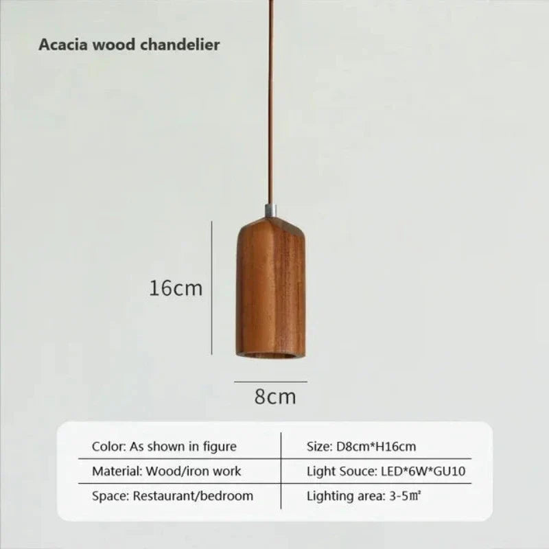 Skandinavisk Tre Pendellampe – Minimalistisk Design for Stue og Soverom | Naturlig Trelook | Skanto