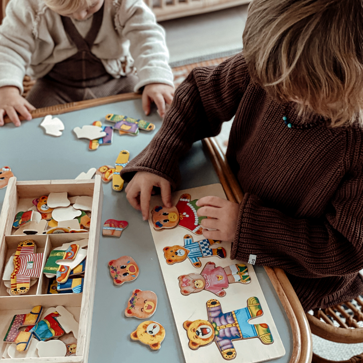 Skanto | Trepuslespill for barn – Kreative antrekkskombinasjoner for kognitiv utvikling