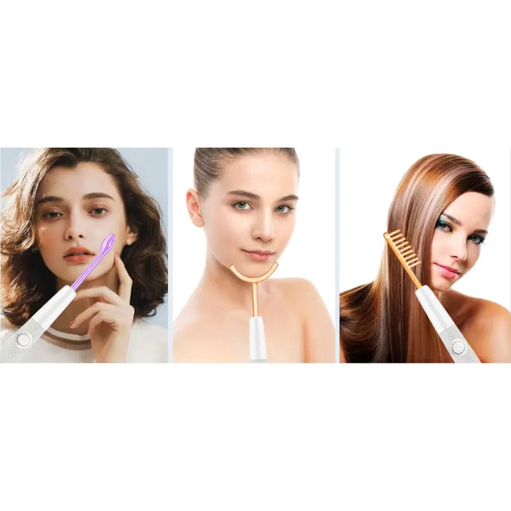 Skanto | Elysium Glow™ | Profesjonell høyfrekvent ansiktsstang | Anti-aldring hudforyngelsesapparat for hjemmebruk og spa-behandlinger