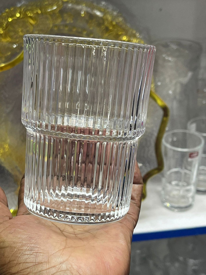 Skanto | 6Pc ribbet glass
