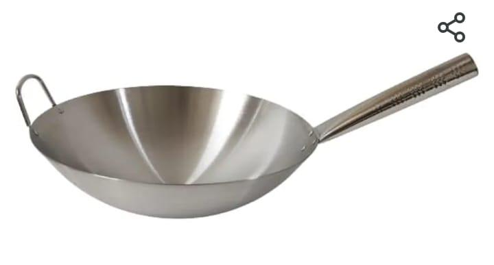 Skanto | Rustfritt Stål Wok Stekepanne
