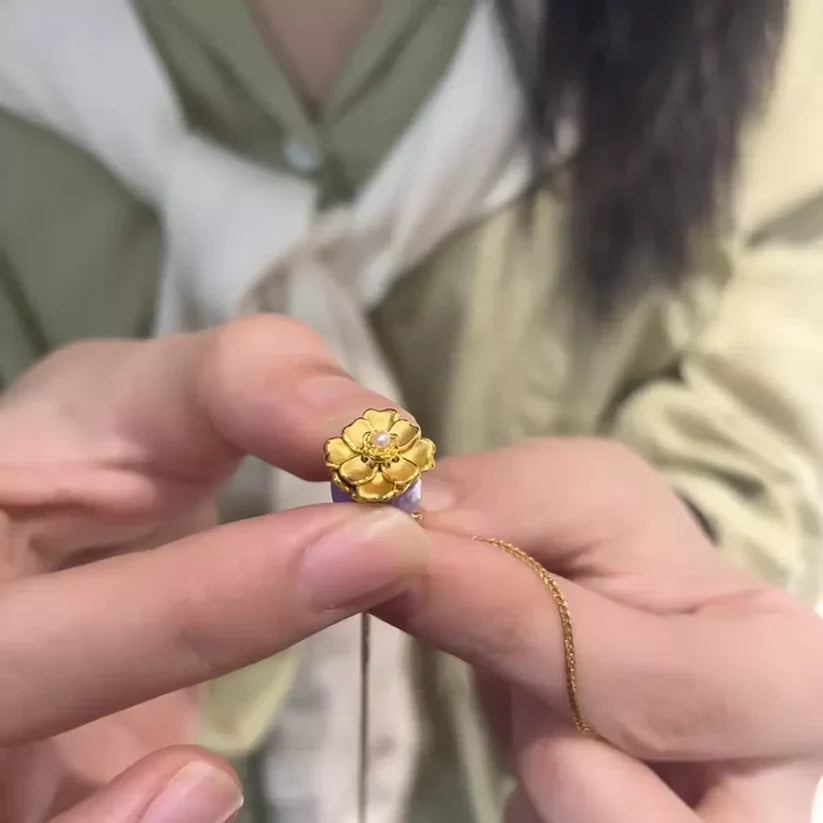 Skanto | Elegant Rose Halskjede Charm