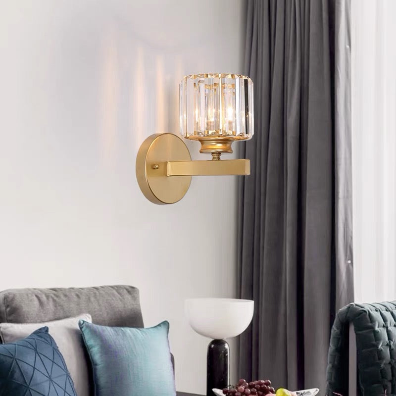 Skanto | Krystallglass Vegglampe med Moderne Arm Design