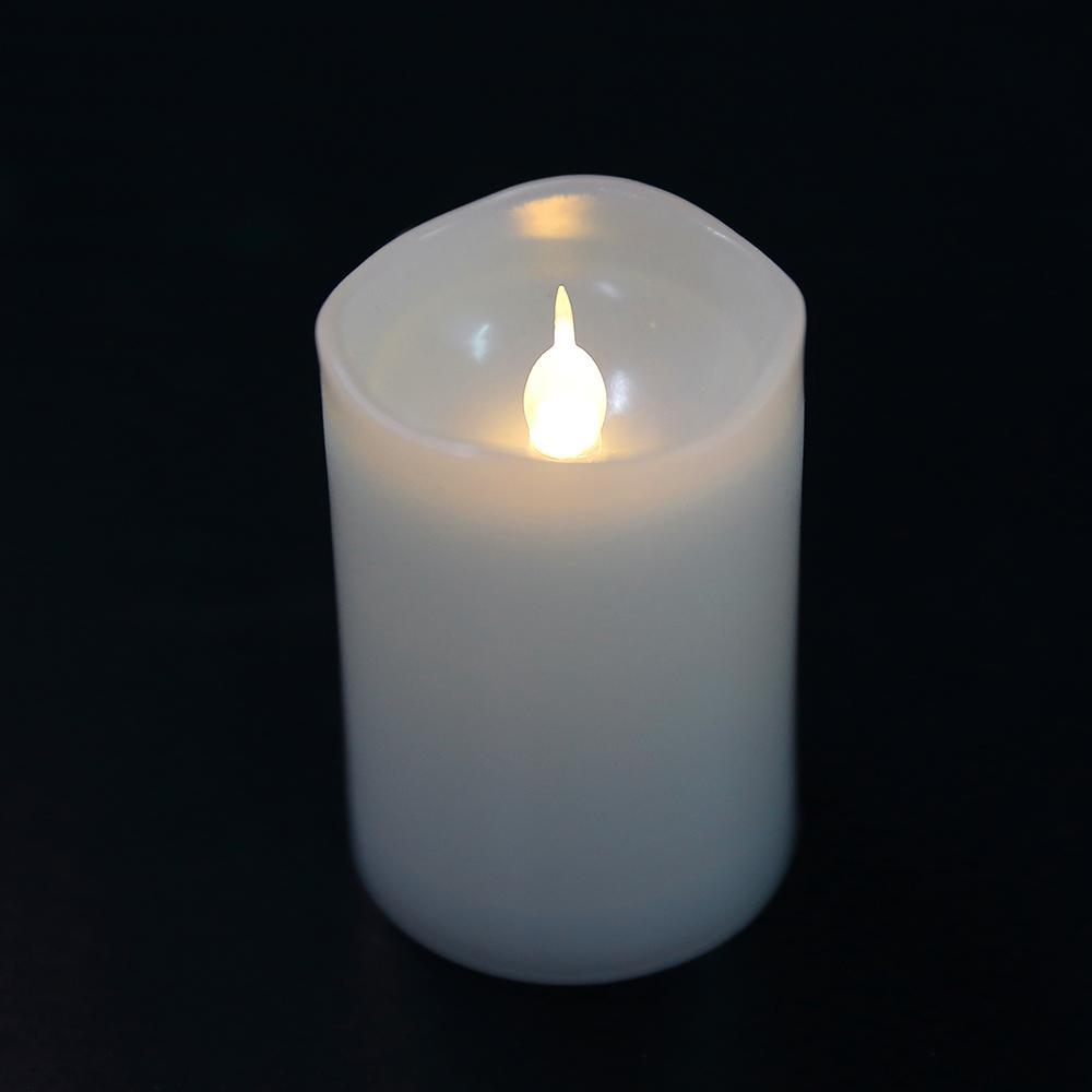 LED-lys laget av plast 6 stk. i hvit (5,0 x 7,4 cm.) | Skanto